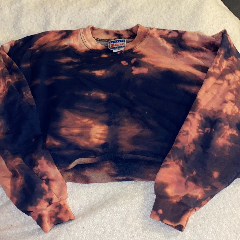 Bleach dye sweatshirt